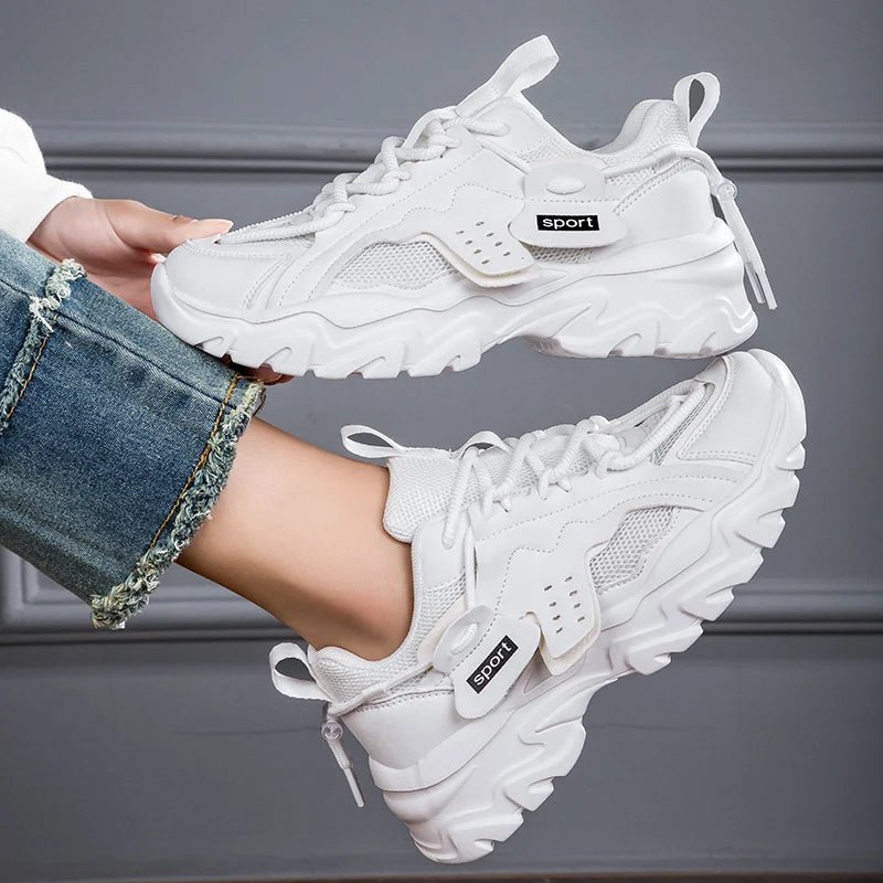 Women's Fashion Mesh Walking Sneakers – Breathable Flats by Luxe Ahmar – Available at LUXE AHMAR