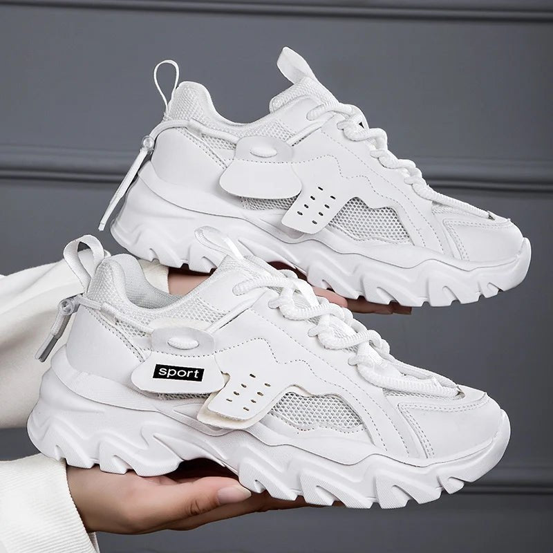 Women's Fashion Mesh Walking Sneakers – Breathable Flats by Luxe Ahmar – Available at LUXE AHMAR