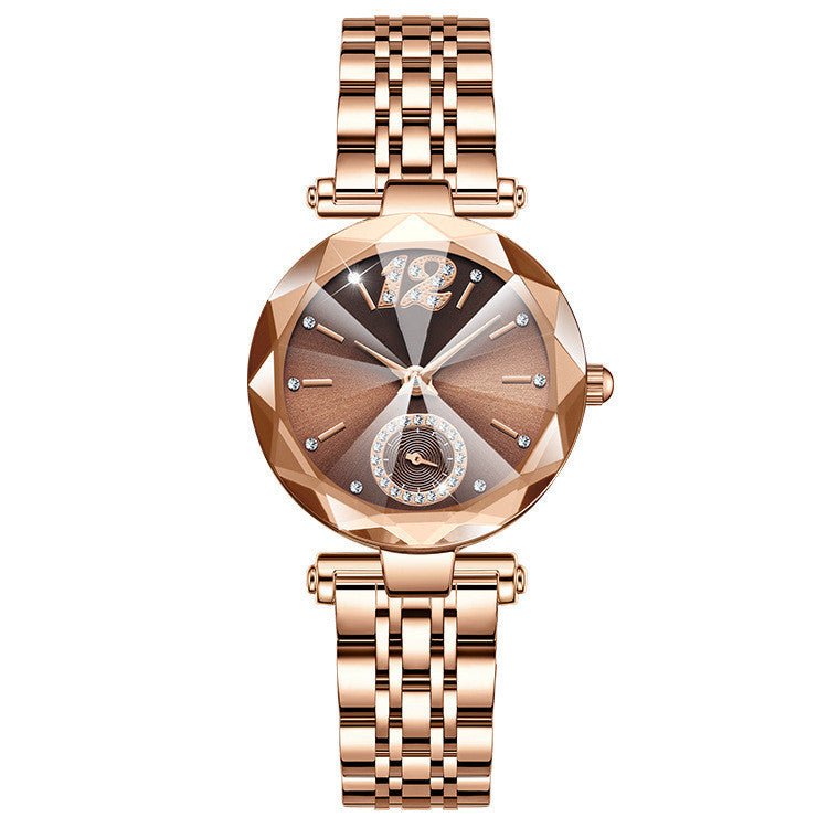 Women's Fashionable Multi - pronged Gradient Glass With Diamond Face Watch by LUXE AHMAR – Available at LUXE AHMAR