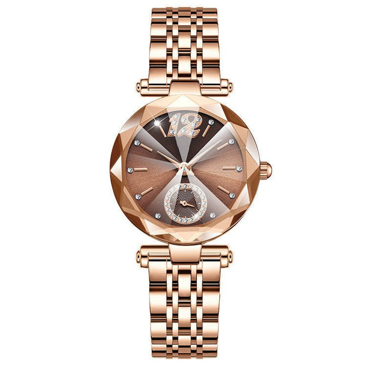 Women's Fashionable Multi - pronged Gradient Glass With Diamond Face Watch by LUXE AHMAR – Available at LUXE AHMAR