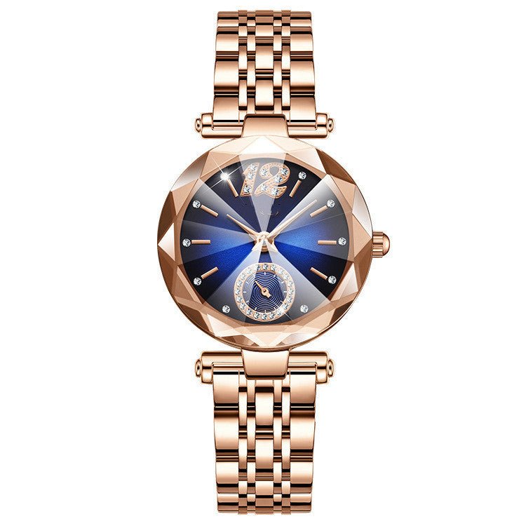 Women's Fashionable Multi - pronged Gradient Glass With Diamond Face Watch by LUXE AHMAR – Available at LUXE AHMAR
