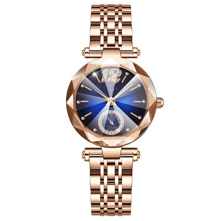 Women's Fashionable Multi - pronged Gradient Glass With Diamond Face Watch by LUXE AHMAR – Available at LUXE AHMAR