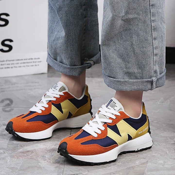 Women's Lace - Up Sneakers – New Fall Fashion Vulcanized Casual Shoes, Breathable Zapatos De Mujer by Luxe Ahmar – Available at LUXE AHMAR