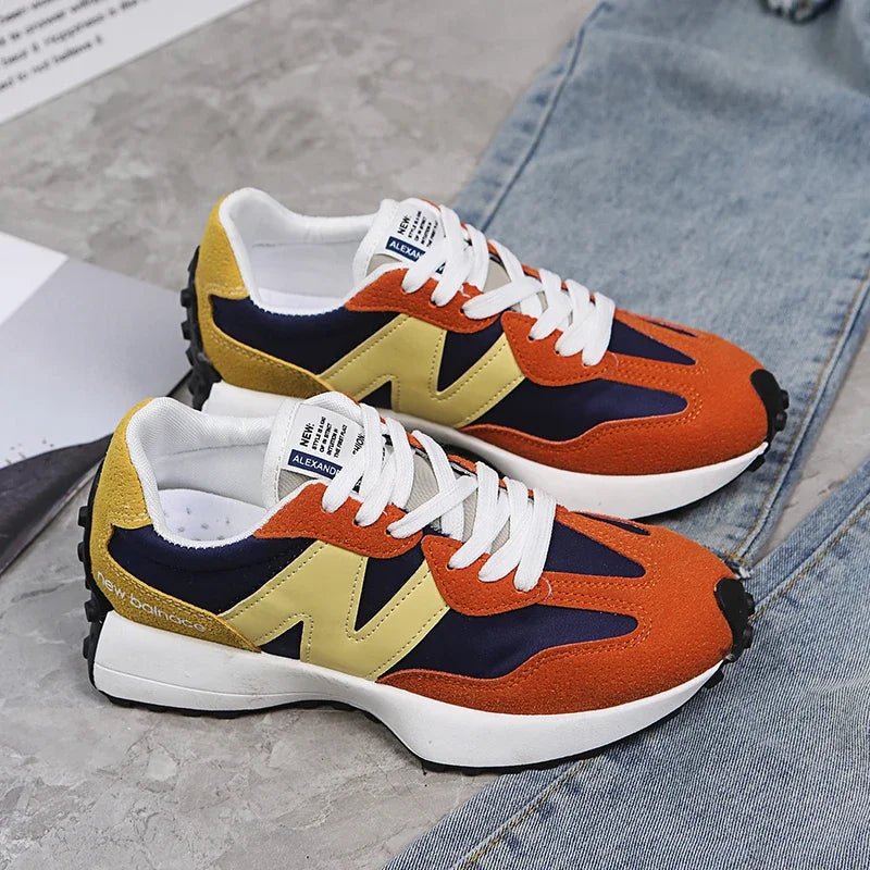 Women's Lace - Up Sneakers – New Fall Fashion Vulcanized Casual Shoes, Breathable Zapatos De Mujer by Luxe Ahmar – Available at LUXE AHMAR