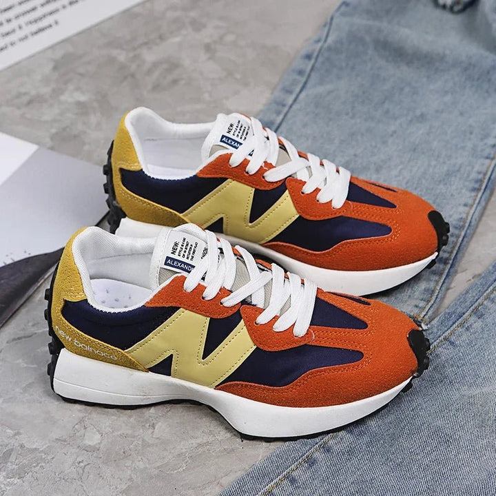 Women's Lace - Up Sneakers – New Fall Fashion Vulcanized Casual Shoes, Breathable Zapatos De Mujer by Luxe Ahmar – Available at LUXE AHMAR