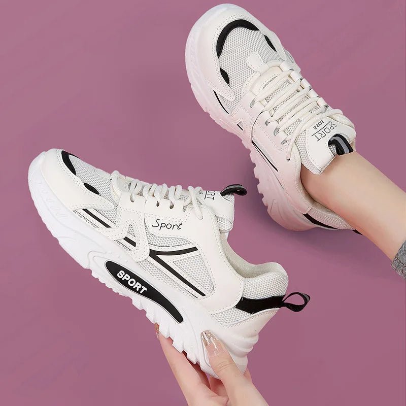 Women's Lightweight Lace - Up Sneakers – Breathable Mesh Casual Running Shoes by Luxe Ahmar – Available at LUXE AHMAR