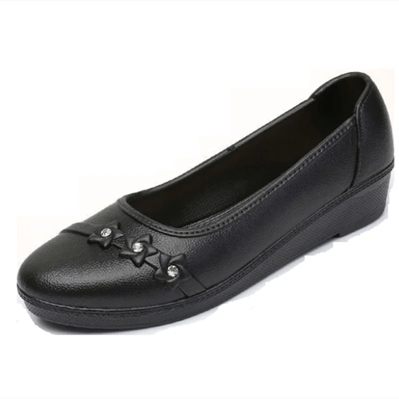 Women's Lightweight Slip - On Flat Loafers – Classic Round Toe Rubber Sole Casual Work & Hotel Shoes by Luxe Ahmar – Available at LUXE AHMAR
