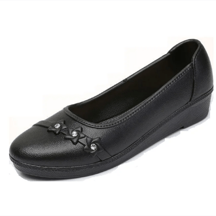 Women's Lightweight Slip - On Flat Loafers – Classic Round Toe Rubber Sole Casual Work & Hotel Shoes by Luxe Ahmar – Available at LUXE AHMAR