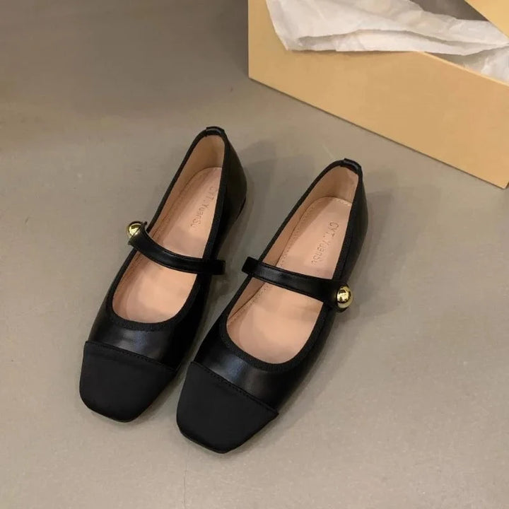 Women’s Square Toe Mary Jane Flat Shoes – Fashionable & Versatile Soft - Soled Summer Shoes by Luxe Ahmar – Available at LUXE AHMAR