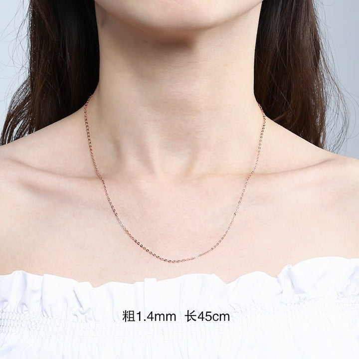 Women's Sterling Silver Necklace 925 Sterling Silver Simple Accessories Elegant 18k Plated by LUXE AHMAR – Available at LUXE AHMAR