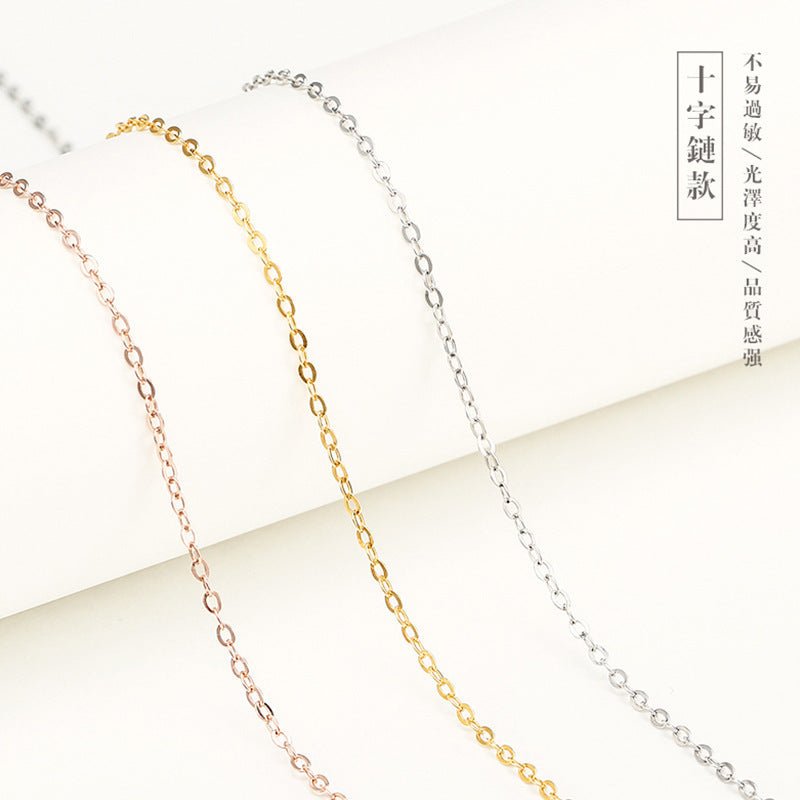 Women's Sterling Silver Necklace 925 Sterling Silver Simple Accessories Elegant 18k Plated by LUXE AHMAR – Available at LUXE AHMAR