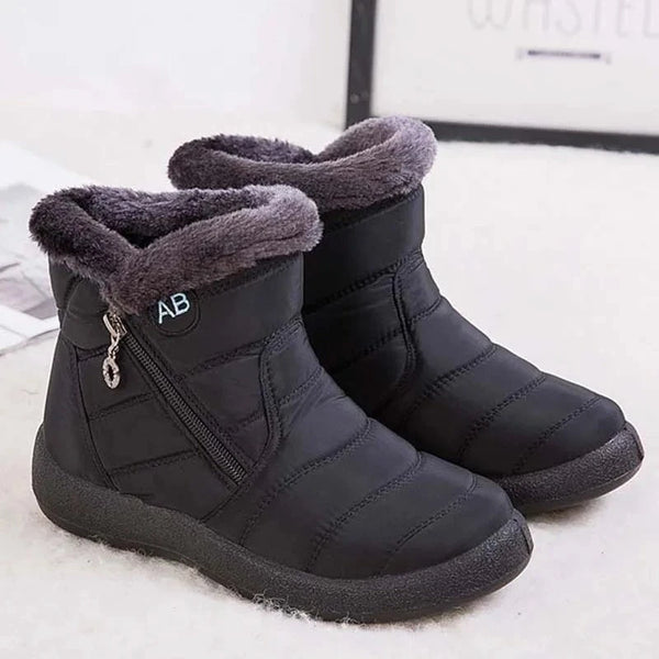 Women's Waterproof Winter Boots - Soft Fur Snow Boots with Zipper by Luxe Ahmar – Available at LUXE AHMAR