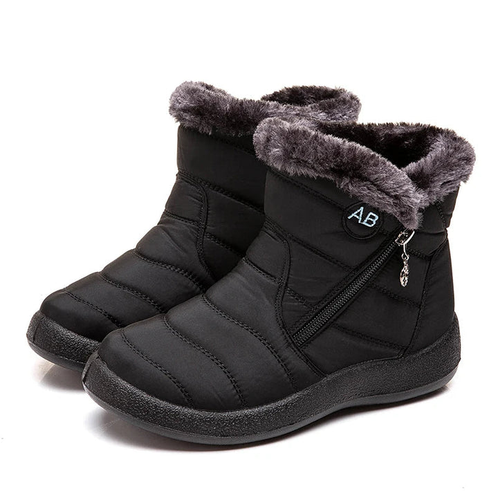 Women's Waterproof Winter Boots - Soft Fur Snow Boots with Zipper by Luxe Ahmar – Available at LUXE AHMAR