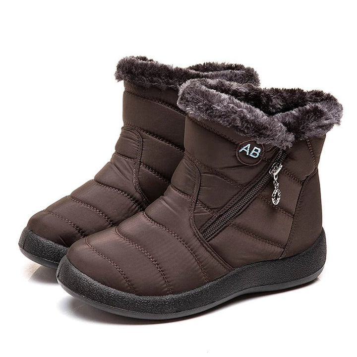 Women's Waterproof Winter Boots - Soft Fur Snow Boots with Zipper by Luxe Ahmar – Available at LUXE AHMAR