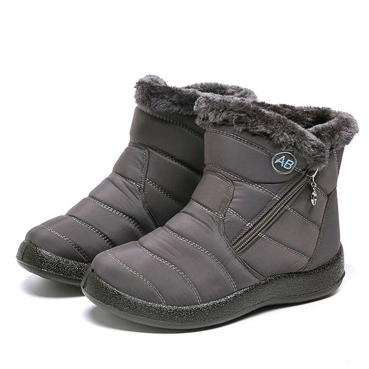 Women's Waterproof Winter Boots - Soft Fur Snow Boots with Zipper by Luxe Ahmar – Available at LUXE AHMAR