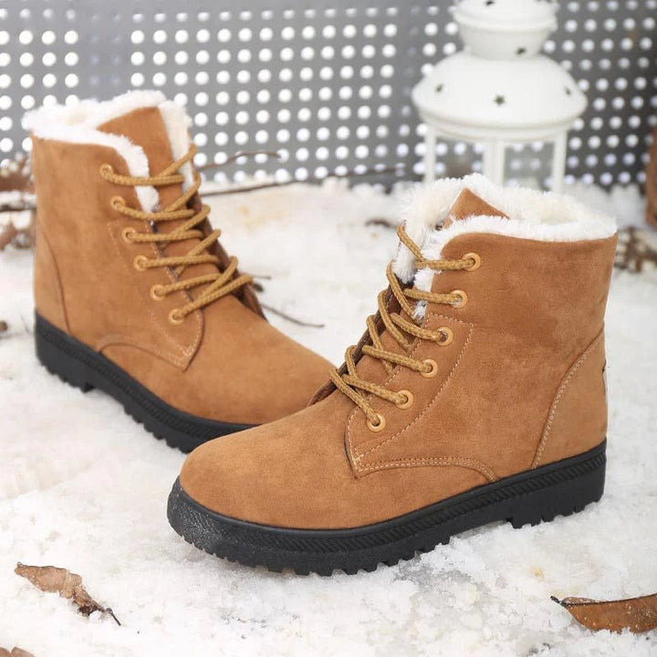 Women’s Winter Boots Snow Plush Platform Flat Boots - Warm & Fashionable Snow Boots by Luxe Ahmar – Available at LUXE AHMAR