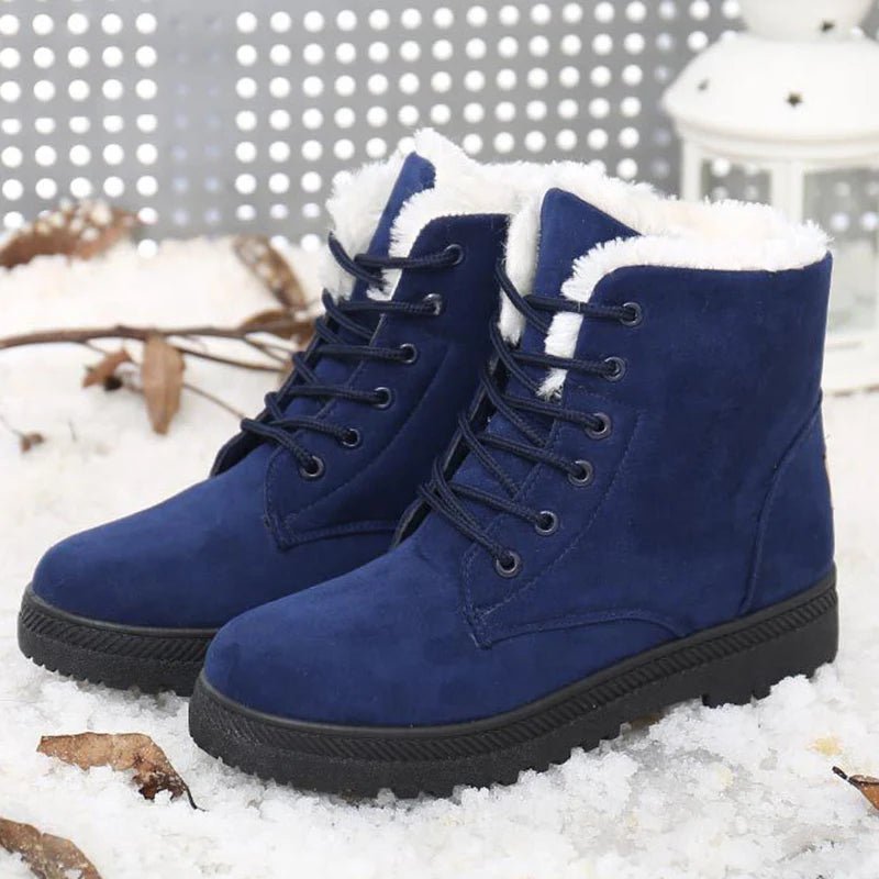 Women’s Winter Boots Snow Plush Platform Flat Boots - Warm & Fashionable Snow Boots by Luxe Ahmar – Available at LUXE AHMAR