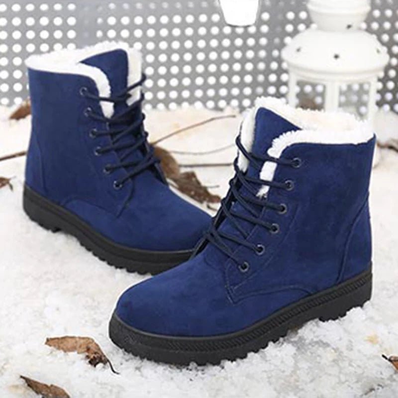 Women’s Winter Boots Snow Plush Platform Flat Boots - Warm & Fashionable Snow Boots by Luxe Ahmar – Available at LUXE AHMAR