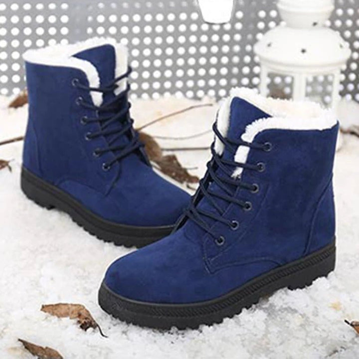 Women’s Winter Boots Snow Plush Platform Flat Boots - Warm & Fashionable Snow Boots by Luxe Ahmar – Available at LUXE AHMAR