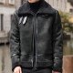 Youth Biker's Leather Jacket Lamb Wool Coat by LUXE AHMAR – Available at LUXE AHMAR