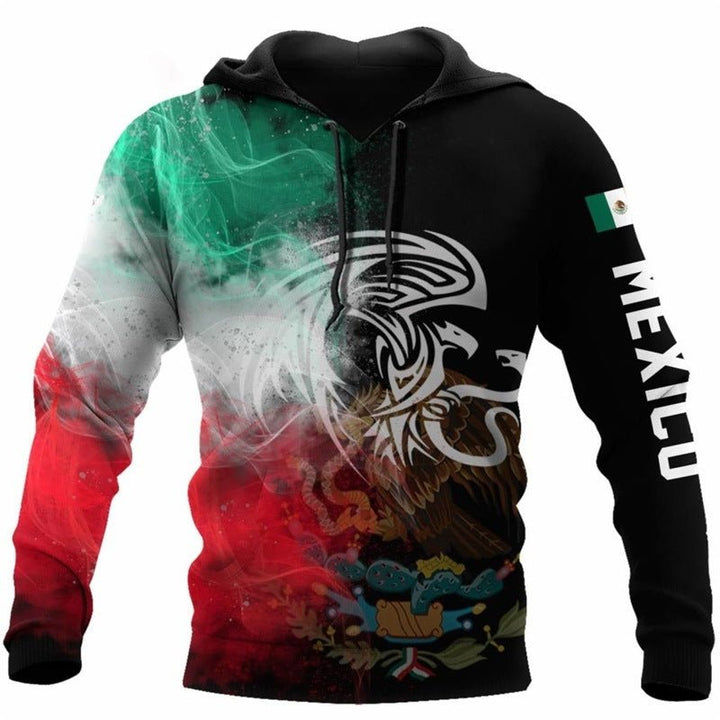 Zip - up Shirt 3D Printed Hooded Long Sleeve Sweatshirt by LUXE AHMAR – Available at LUXE AHMAR